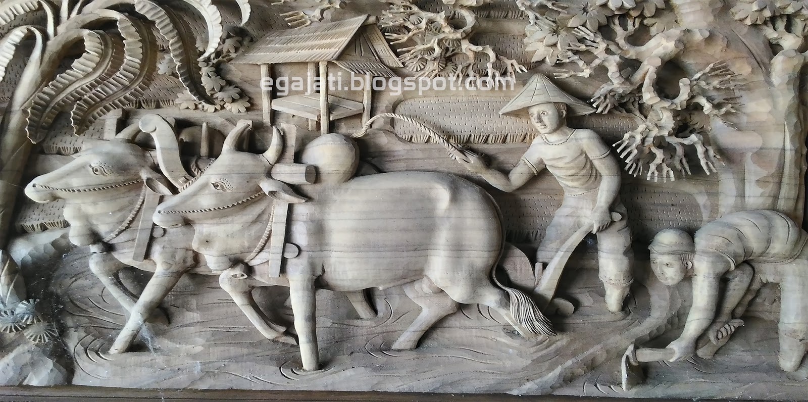 egajati: RELIEF MOTIF PERTANIAN 70 CM X 150 CM X 6 CM