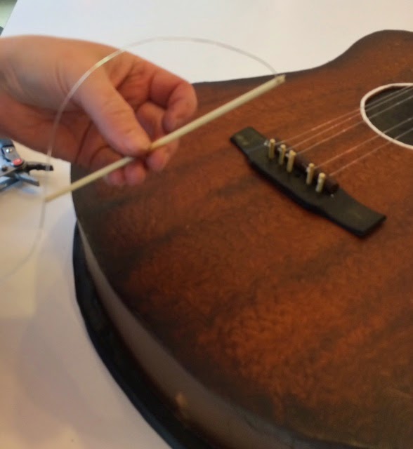 Cup a Dee Cakes Blog New Realistic Cake Guitar Strings Mini Tutorial