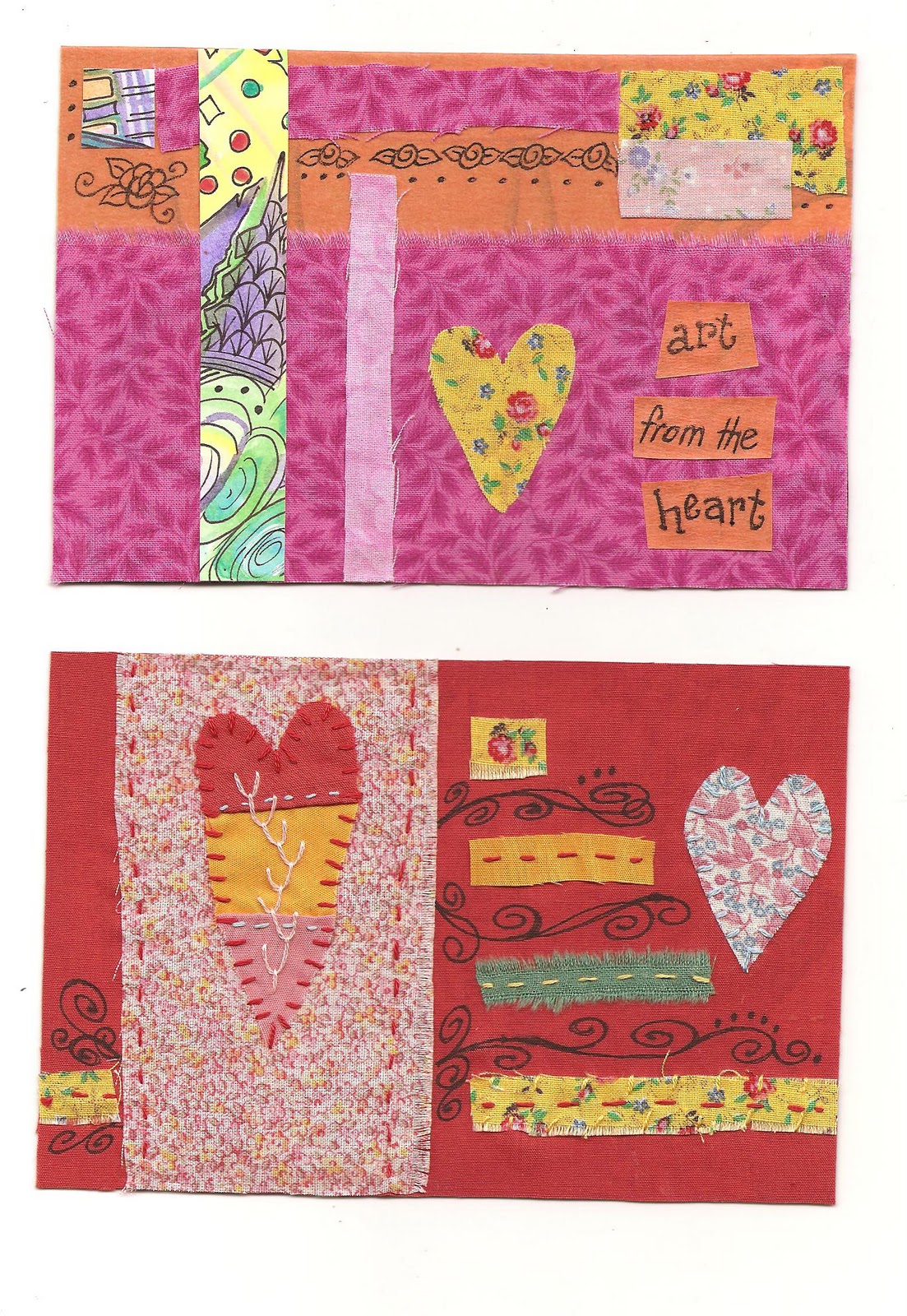 Art Beneath the Cottonwoods Mixed Media Postcards