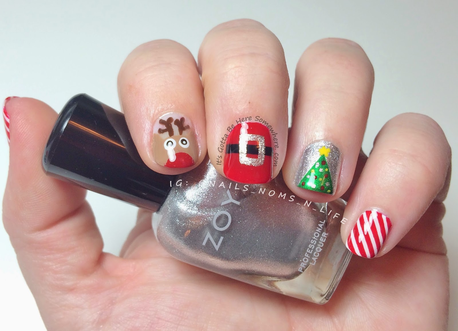 It's Gotta Be Here Somewhere: Christmas mani and TSO