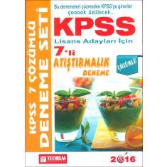 Teorem Yayıncılık KPSS Lisans 7 Çözümlü Deneme Seti (2016) Teorem Yayıncılık KPSS Lisans 7 Çözümlü Deneme Seti (2016)