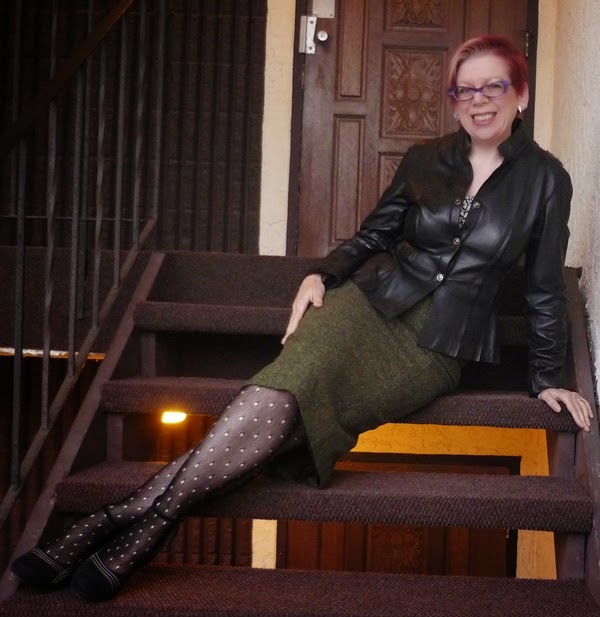 Ephemera: Holey Tights, Catted Shoes and a Leather Shirt