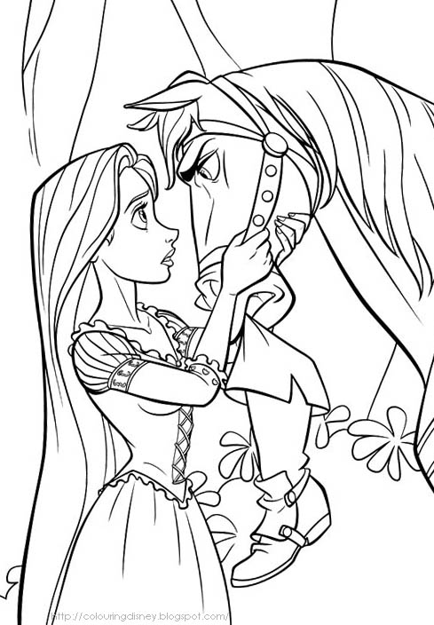tangled coloring pages disney - photo #18