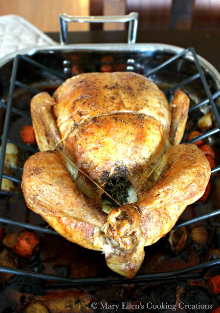 Whole Roast Chicken Dinner - Brined, Stuffed and Rubbed for Ultimate Flavor and Juiciness. Perfect Sunday Dinner.