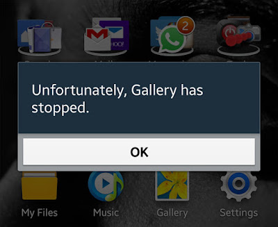 Galaxy Alpha Gallery has stopped