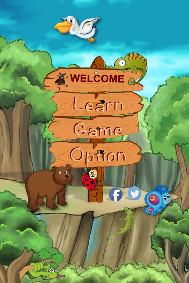 Learn ABC and Learn Animal,Bird,Fruit in English for Kids BiBo APP
