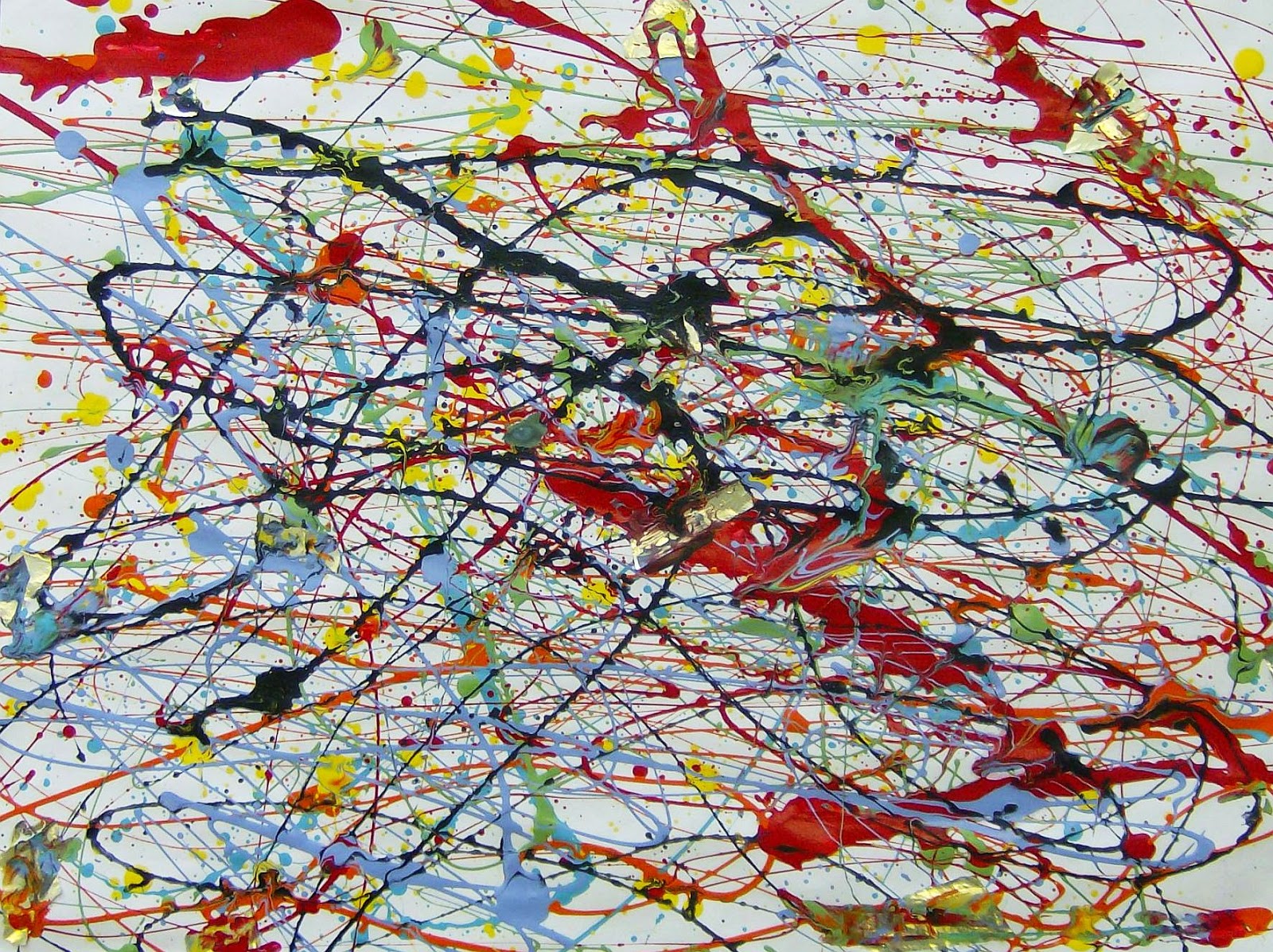 Blackfoot Art Center Painting Like Jackson Pollock