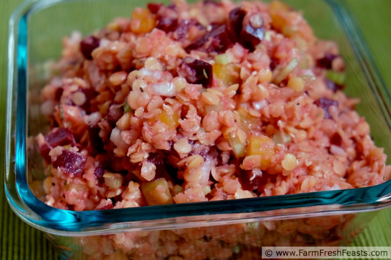 Farm Fresh Feasts Lemony Beet and Lentil Salad