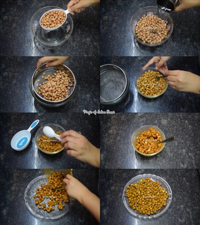 Sing Bhujia in Microwave Recipe - माइक्रोवेव सिंग भुजिया रेसिपी - Priya R - Magic of Indian Rasoi