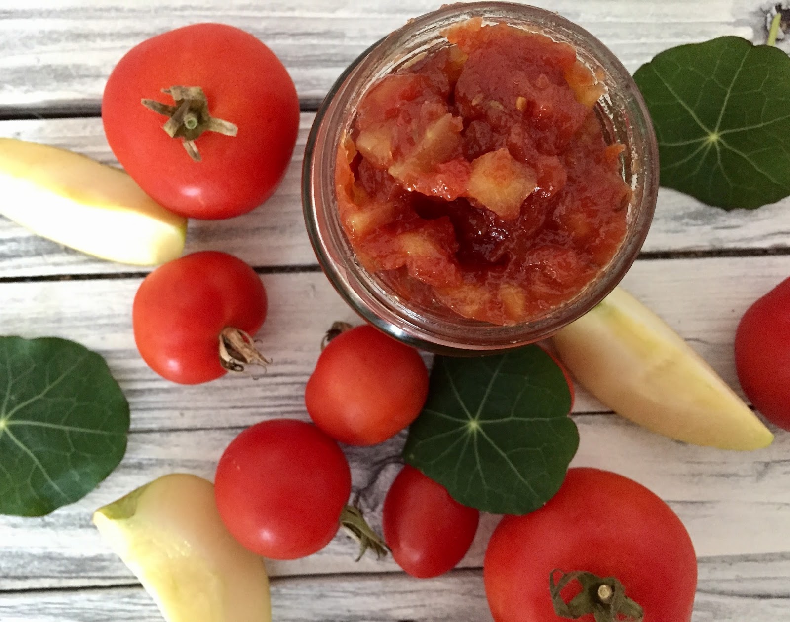 Tomaten-Apfel-Chutney Rezept glutenfrei und vegan