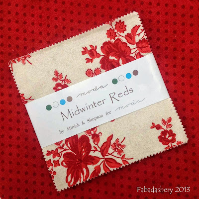 Midwinter Reds by Minick and Simpson, Moda, have arrived in the UK!