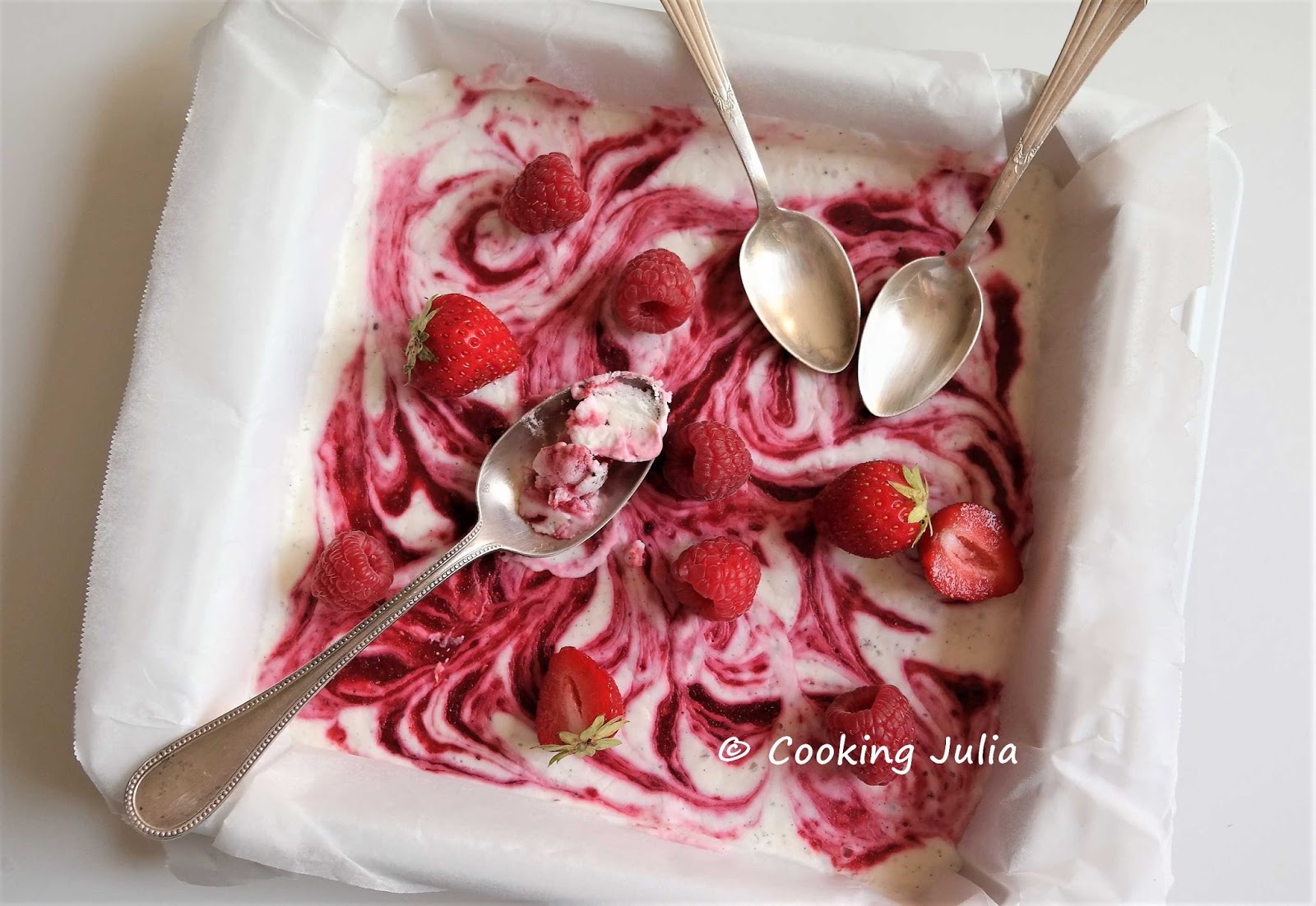 Recette de crème glacée fraise et mascarpone, sans sorbetière
