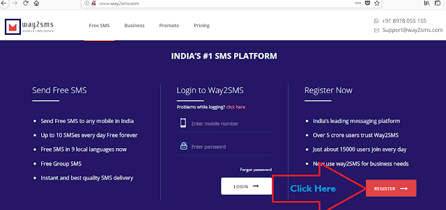 Send free sms text messages online now