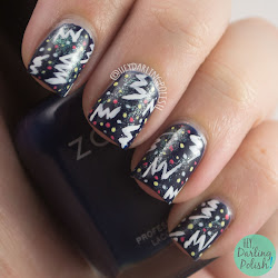 80s nail polish zags zig nails