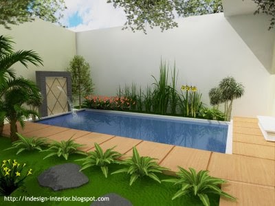 Taman kolam minimalis dalam rumah | desain taman
