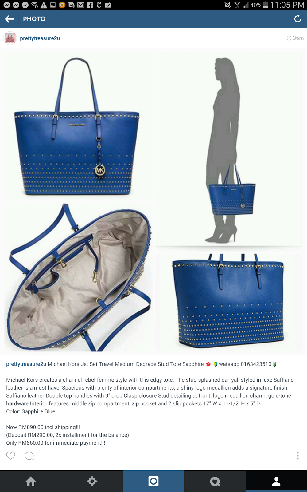 Michael kors jet set 2014 Clearance