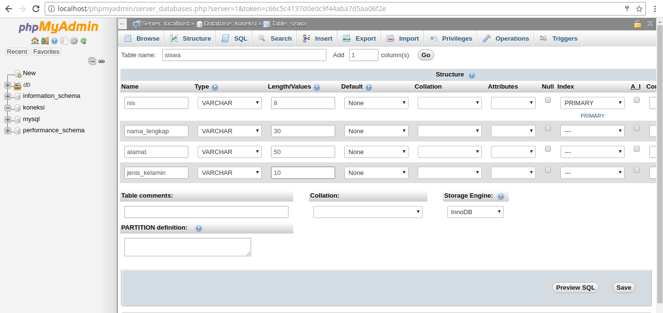 Localhost connect db. Localhost connect db