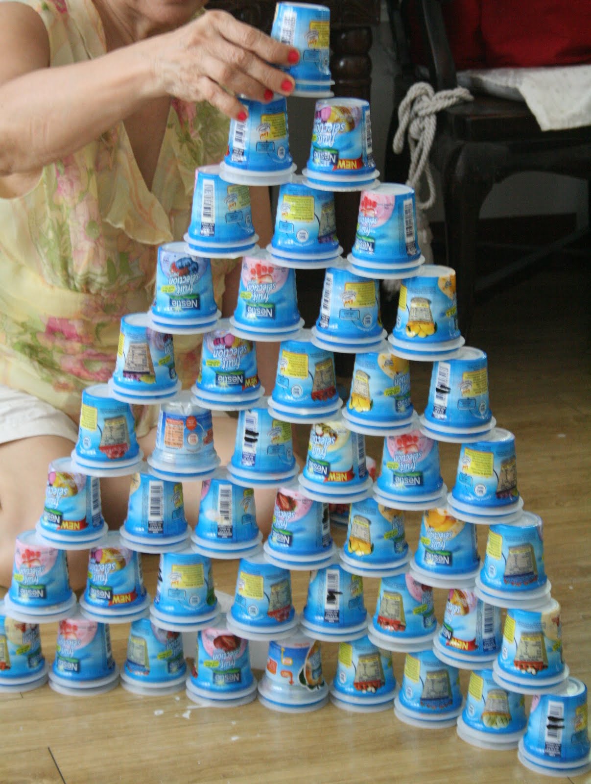 homeeco nanay what to do with empty yogurt cups