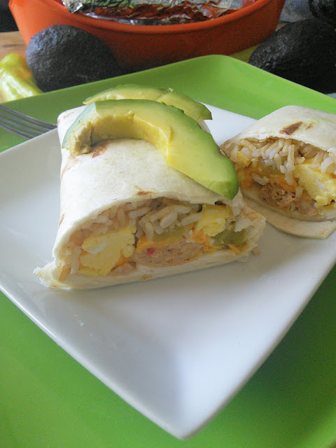 Southwest Chicken Breakfast Burrito