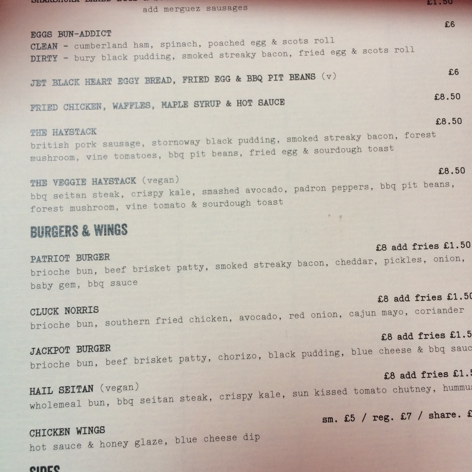 The Fry up Inspector Brewdog Norwich