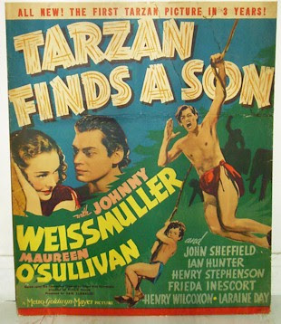 Mr Weissmuller will scream if you push at his poster.