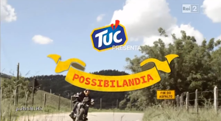 Pubblicità Tuc Capretta e Motociclista con Foto - Spot Pubblicitario 2016