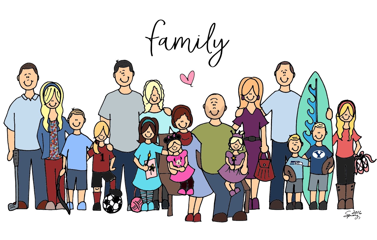 Правило большой семьи. Рисунок большой семьи. Семья рисунок. Большая семья мультяшная. Большая семья иллюстрация.