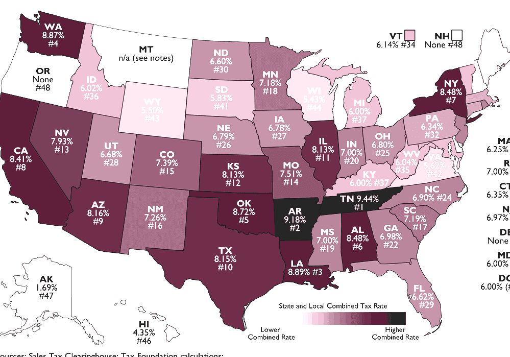 Sales Taxes In The United States Washington State Sales Tax Calculator
