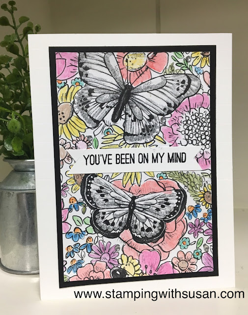 Stampin' Up!, Botanical Butterfly, 2019 Sale-A-Bration, Watercolor Pencils, www.stampingwithsusan.com