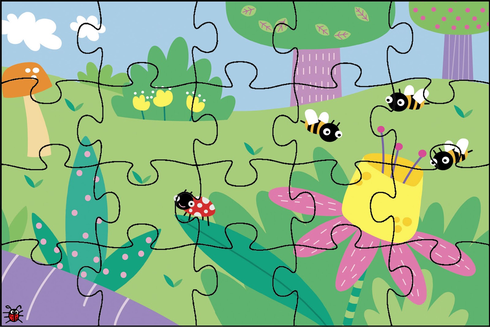 para Infantil: puzzles de 20 piezas