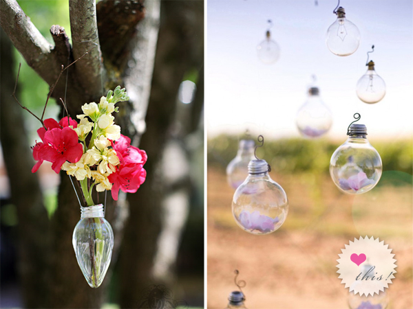 Light Bulb Wedding Decoration