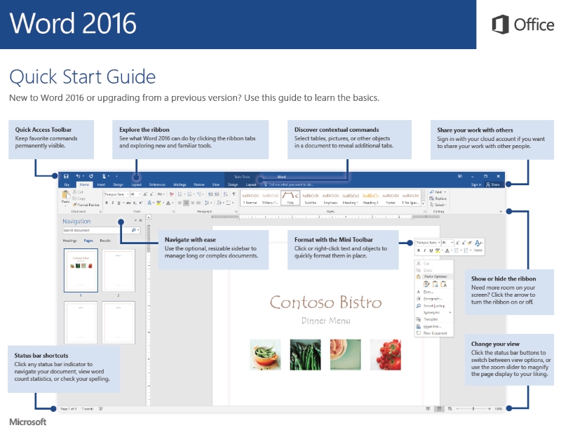 Warren Sparrow: WORD 2016 QUICK START GUIDE