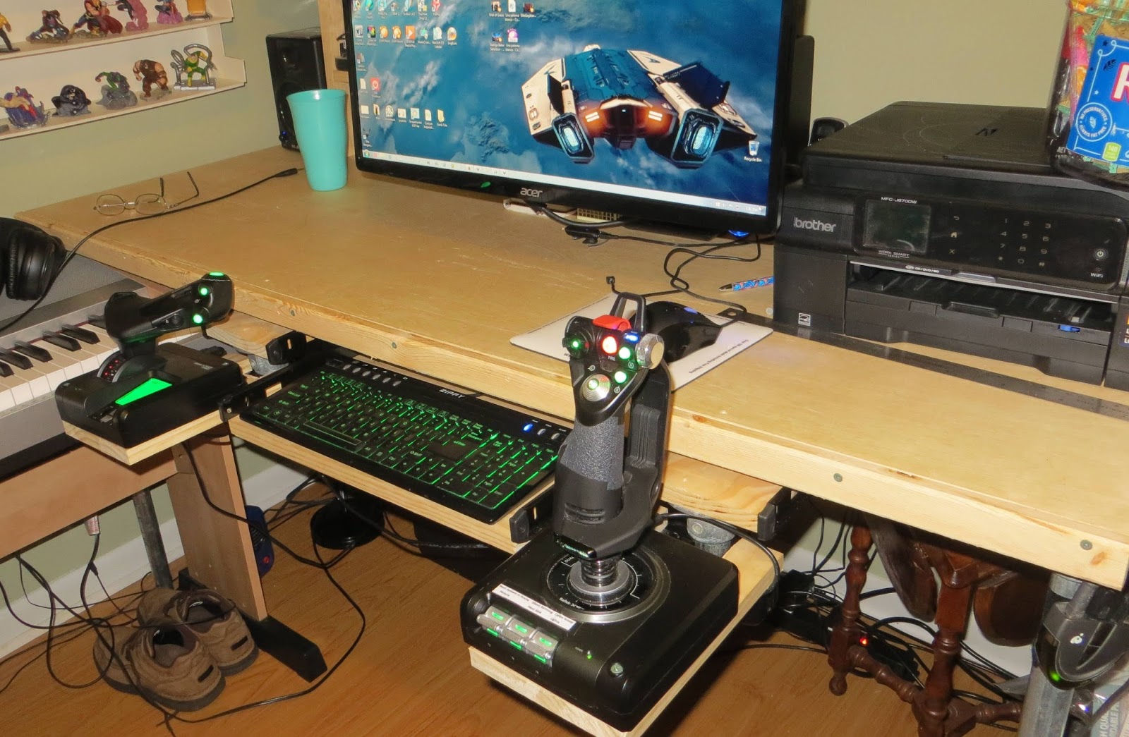 Diy Hotas Desk Mount / Aluminium HOTAS / Joystick Tischhalterung