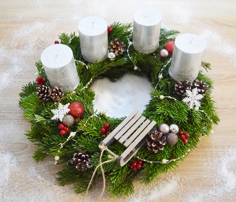 1. Advent Adventskranz DIY ♥ Just aelex!