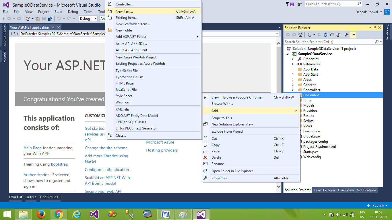 How to create OData service by using ASP.Net Web API 2 in MVC ...