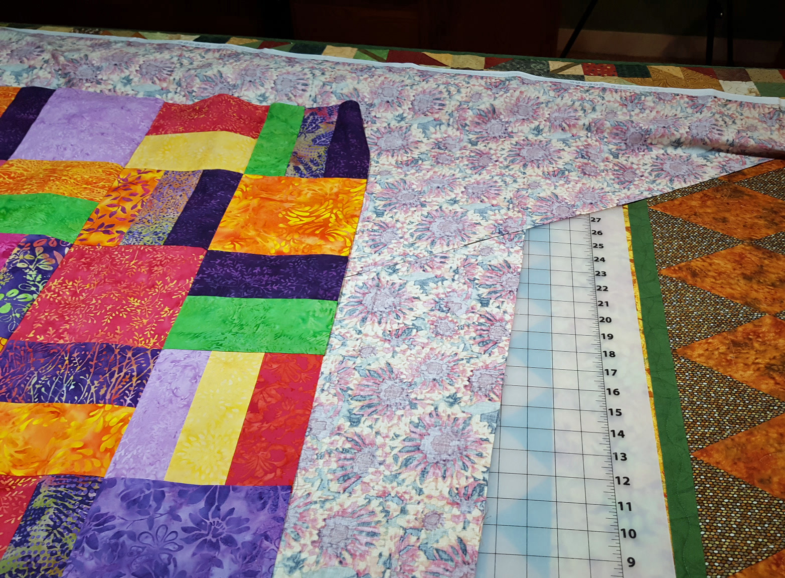Patchwork Breeze Quilt Backing Technique