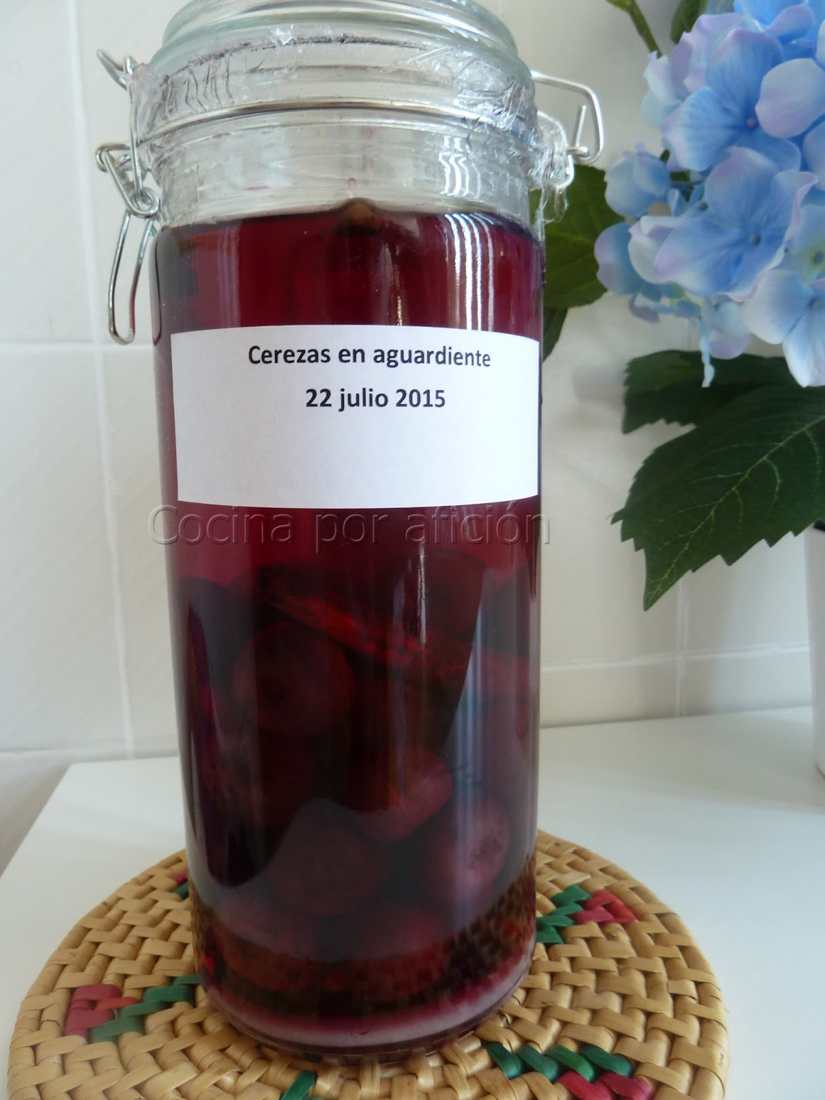 Cocina por afición: Licor de cerezas