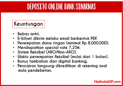deposito online bank sinarmas