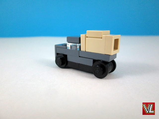 MOC LEGO Camião de filme de Indiana Jones e os Caçadores da Arca Perdida em micro escala.