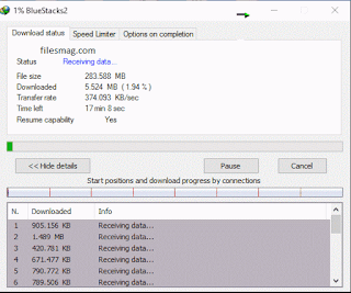 Example of Internet Download Manager 2016 Running on Windows