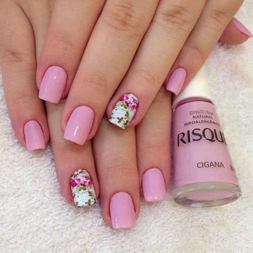 Pink Florl Nail Art Design | Nails