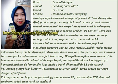 Testimoni De Lemon Untuk Menurunkan Berat Badan