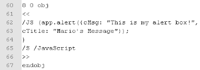 Mario's Security Blog: How to Embed JavaScript into PDF