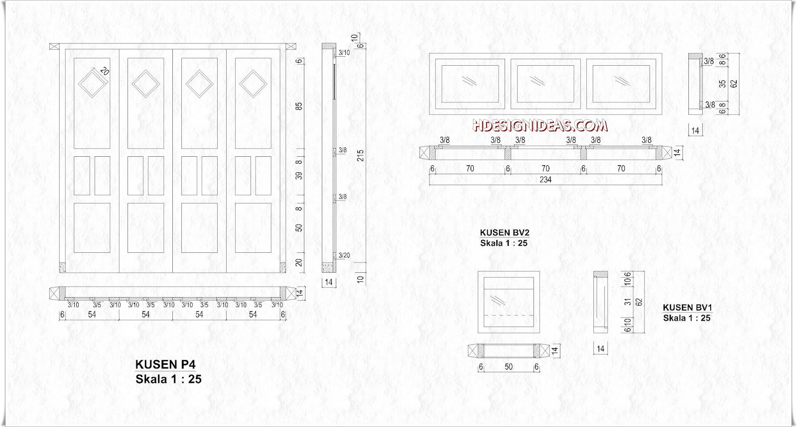 Denah Rumah Tinggal Ukuran 8 m x 8,5 m | Home Design and Ideas