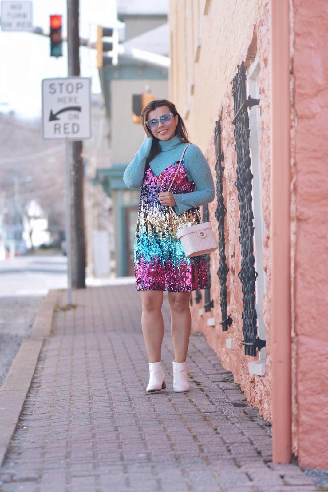 Colorful Sequin Cami Dress-Mari Estilo-DCBlogger