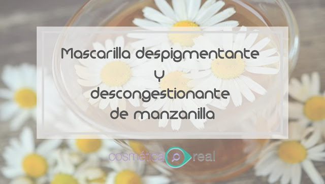 Mascarilla despigmentante y descongestionante de manzanilla