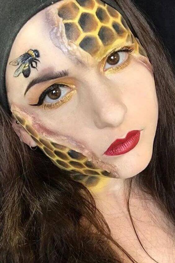 ✘ 23 Unique Bumblebee Makeup For Halloween We’ve Ever Seen so you should be searching for what Bumblebee Makeup you are going to make ✘ 23 Unique Bumblebee Makeup For Halloween We’ve Ever Seen