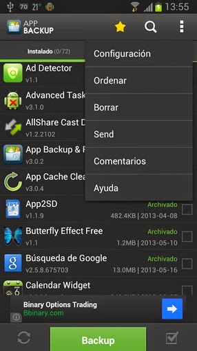 Aplicaciones gratis – Aplicación para crear copias de seguridad de aplicaciones para Android