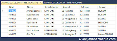 Cara Membuat Table View Pada SQL Server | Tutorial SQL Server