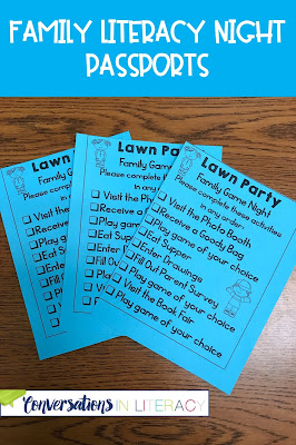Family Literacy Night Ideas and Activities for Lawn Party